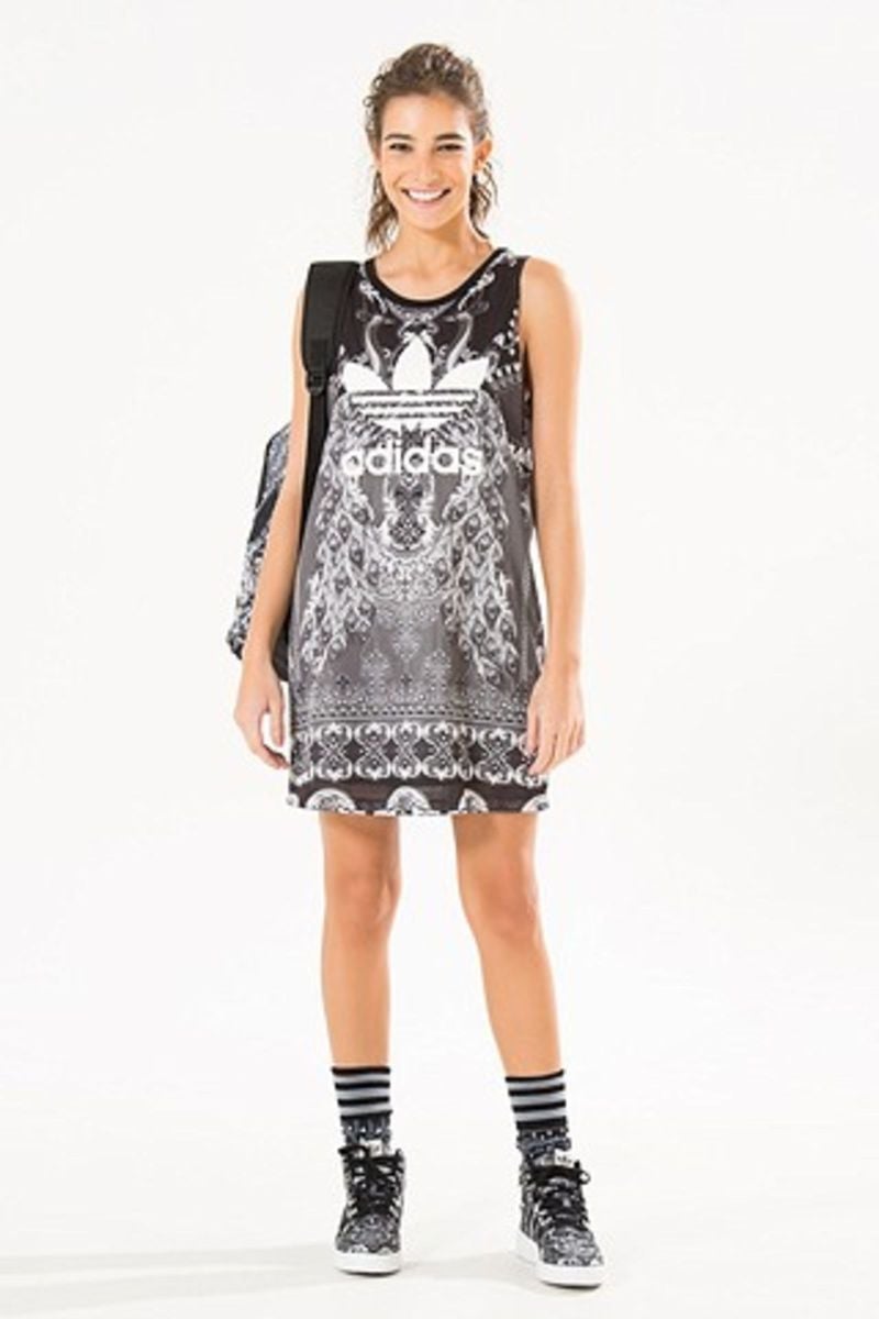 vestido farm adidas