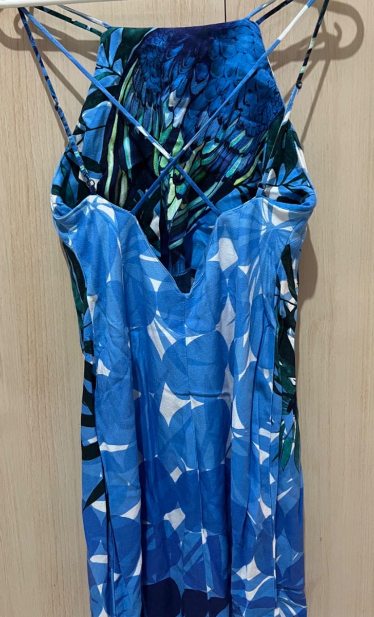 Vestido farm best sale arara azul