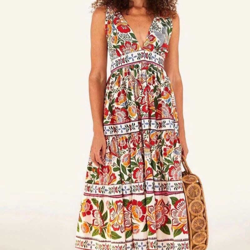 Vestido Cropped Vestido Adoro Floral Vestido Farm Cropped Floral