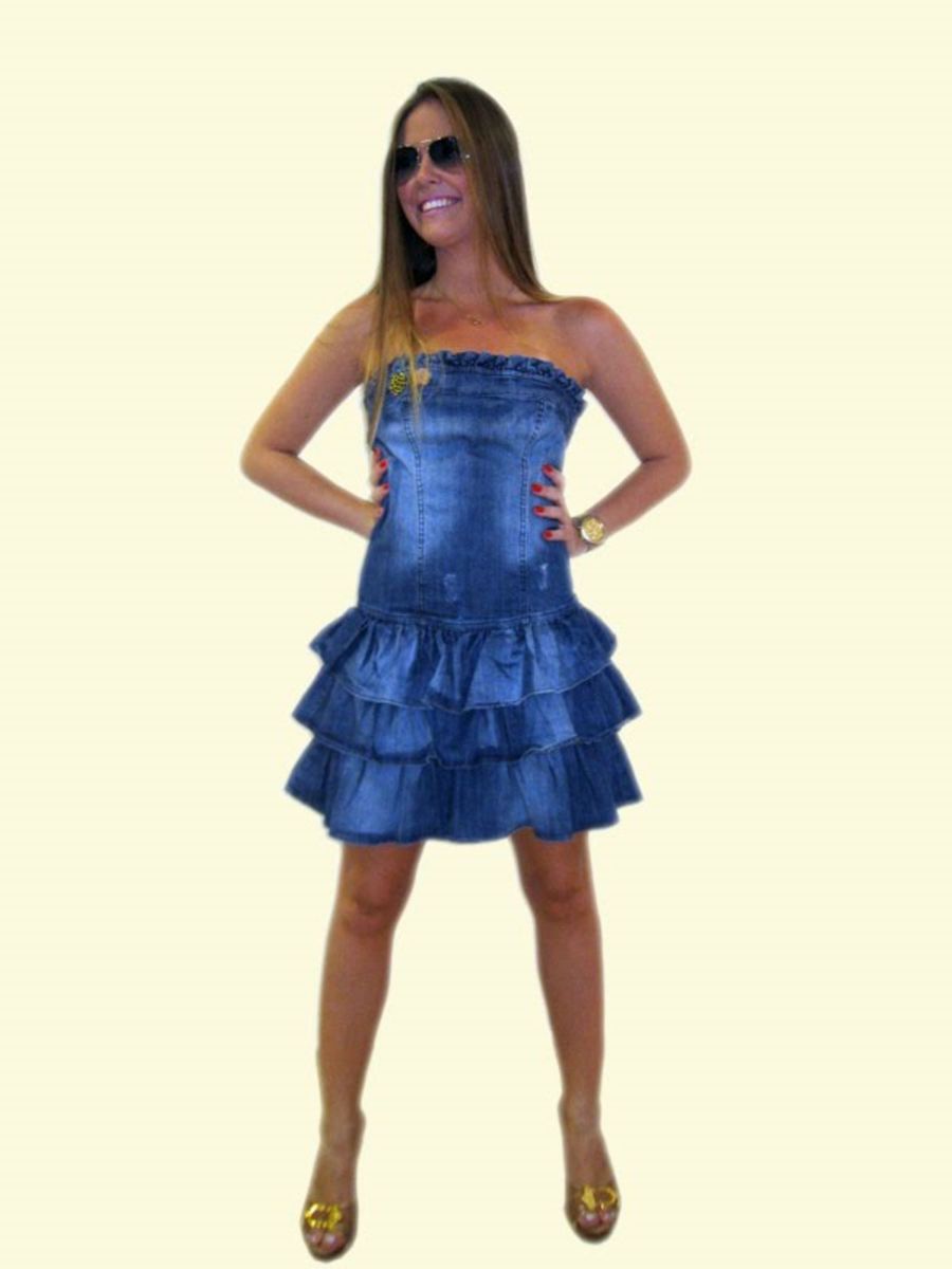Vestido Farm Jeans | Vestido Feminino Farm Nunca Usado 17581081 | enjoei
