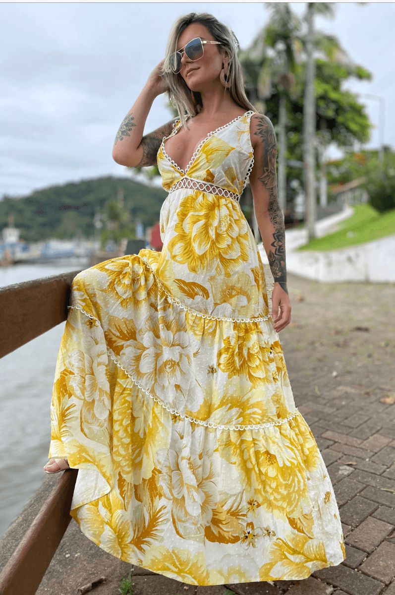 Vestido de chita chique cheap