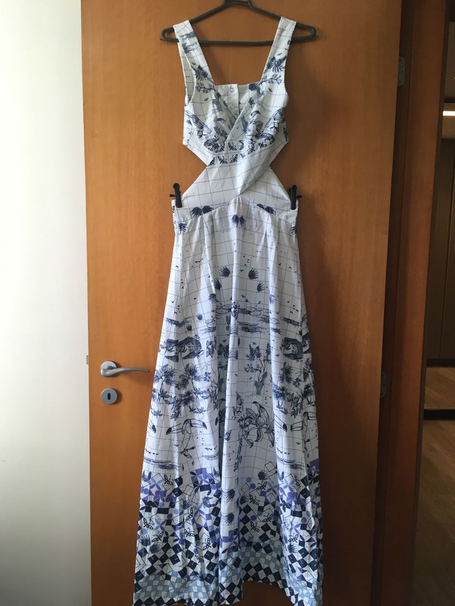vestido farm azulejo