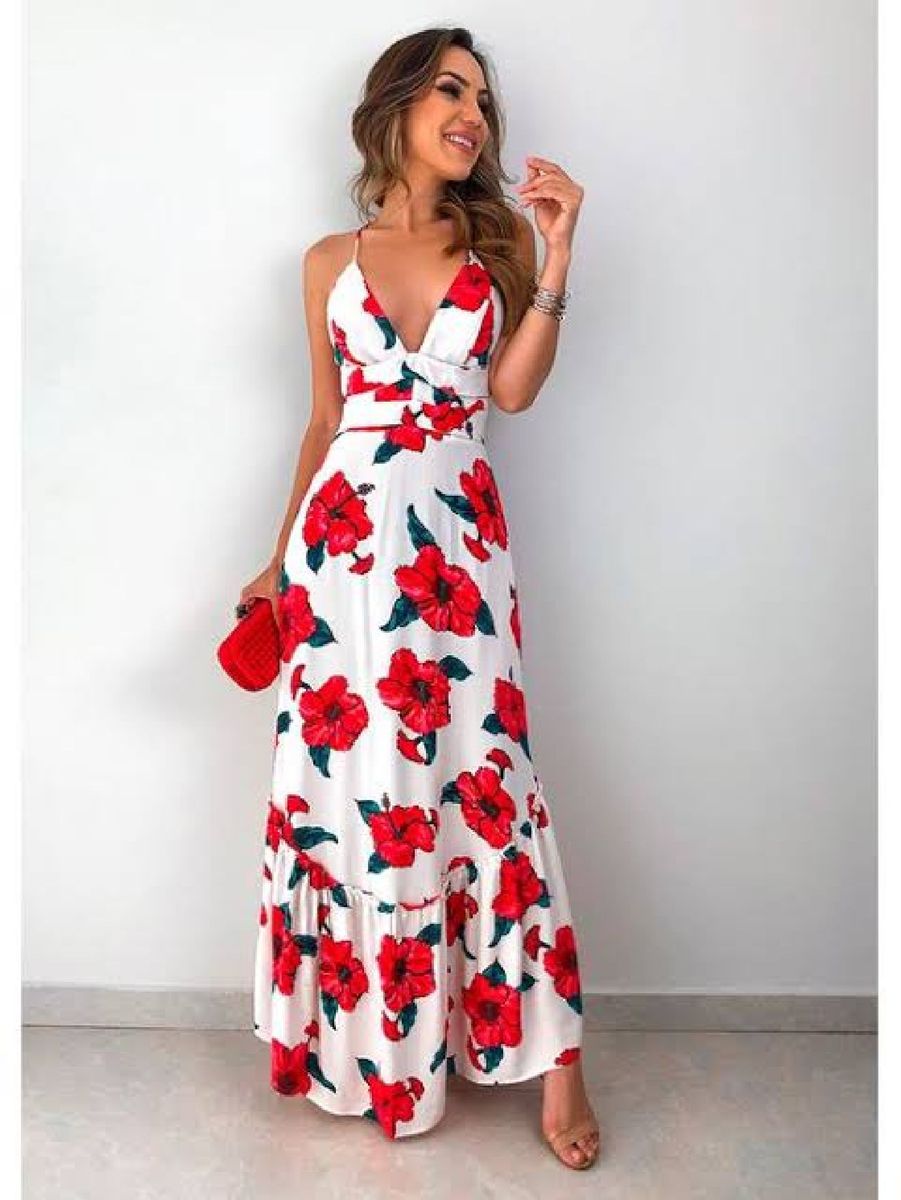 Vestido floral hot sale hibisco farm