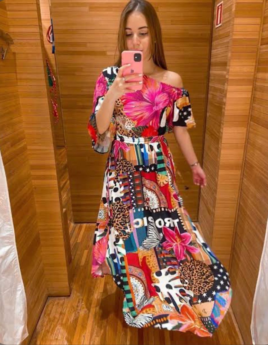 vestido longo macaquice