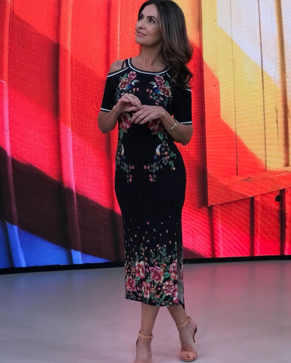 vestido midi manga princesa