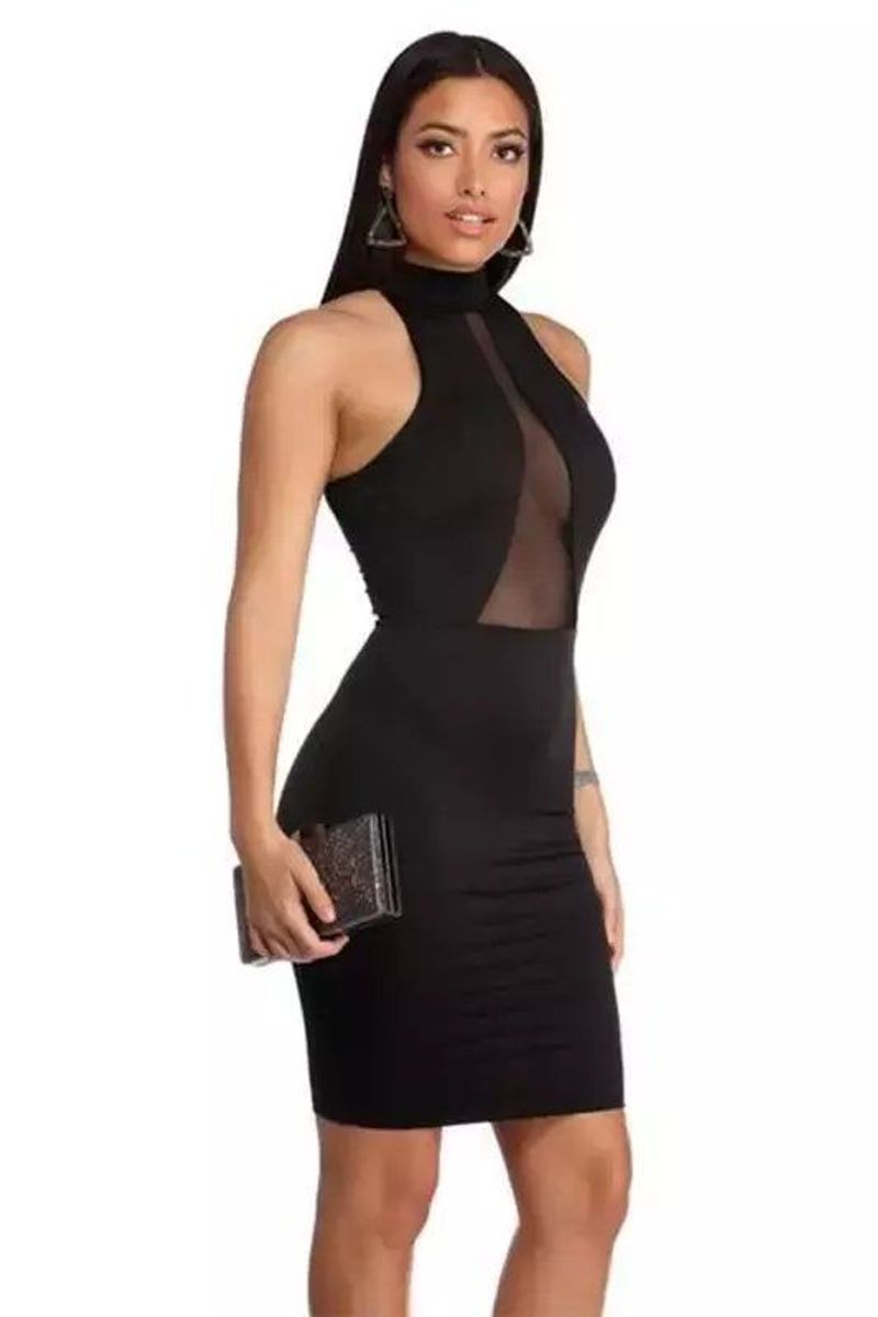 Vestido de hot sale telinha transparente