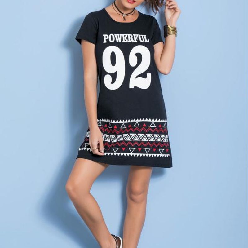 T shirt best sale vestido feminina