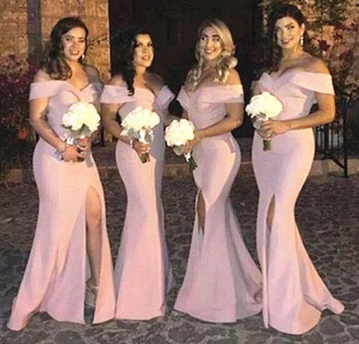 vestido de madrinha nude