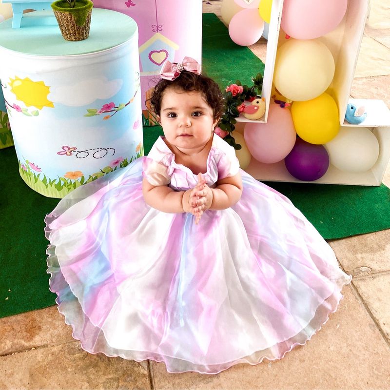 Vestido de aniversário de best sale 1 ano