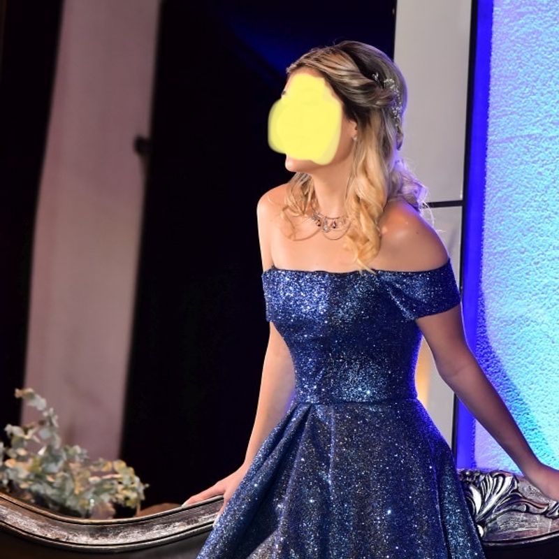 Vestido de festa de 15 best sale anos azul