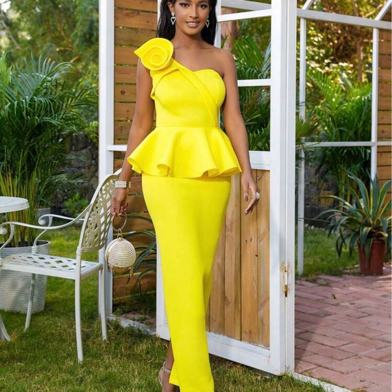 Vestido store casamento amarelo