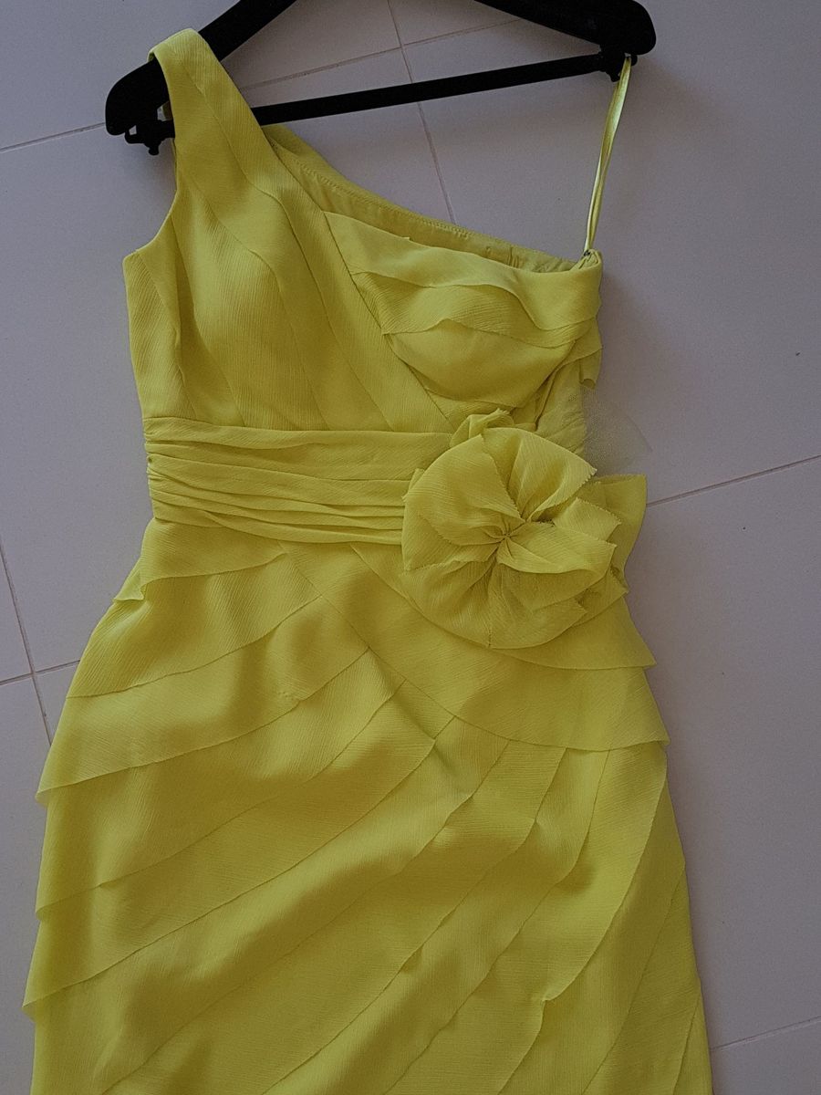 vestido amarelo limao