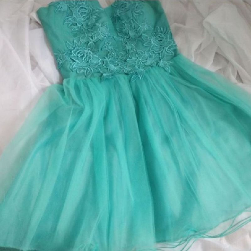 Vestido para store debutante azul tiffany