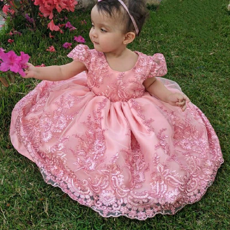 Vestido Festa Bebê Luxo Ano, Jardim Encantado Roupa Infantil