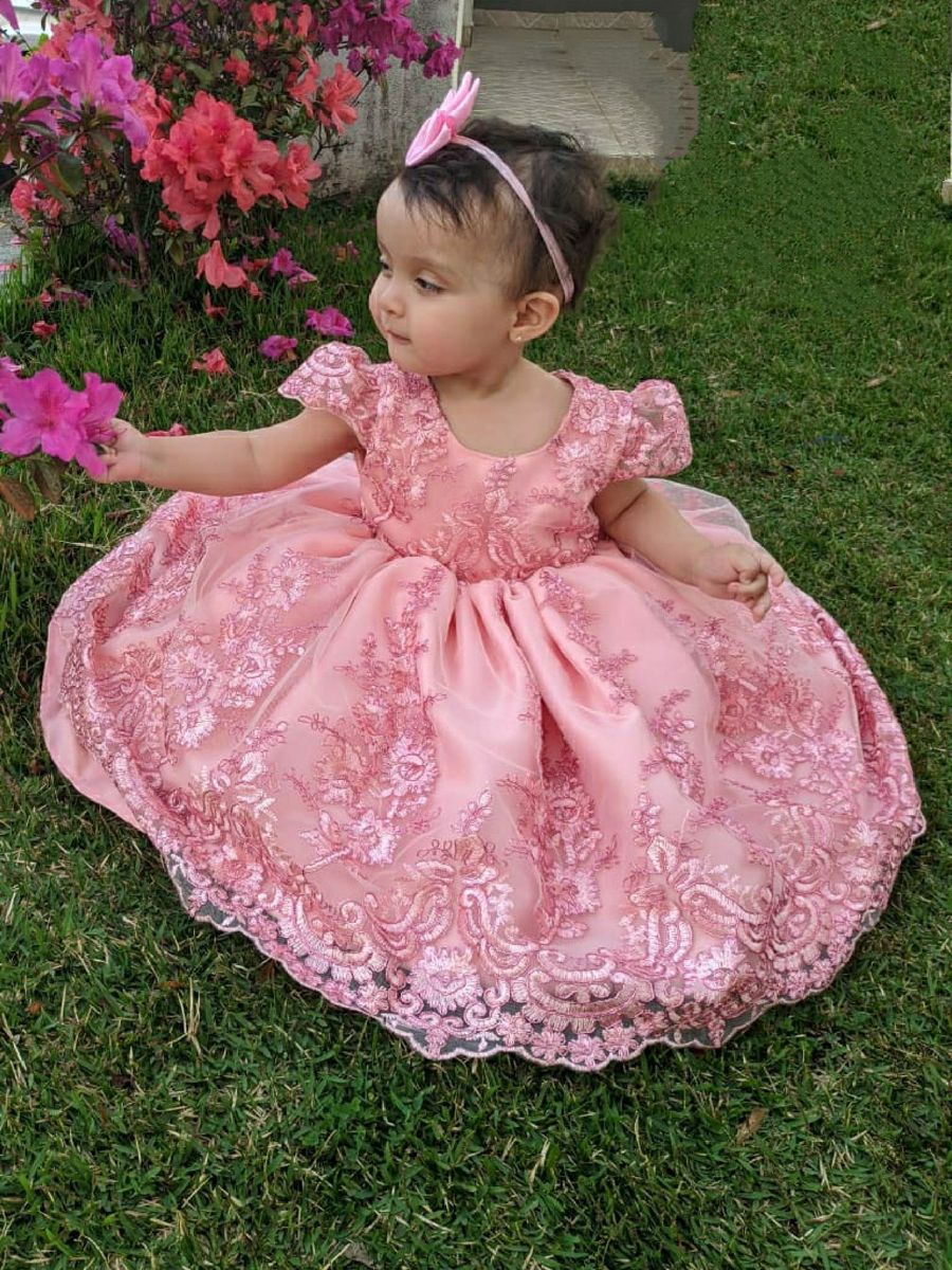 vestido 1 ano jardim encantado