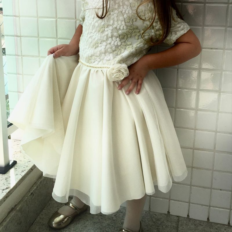Vestido Festa Bordado Luluzinha Luluzinha Usado 89624493 enjoei