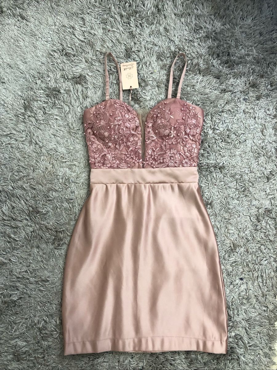 vestido fe festa curto