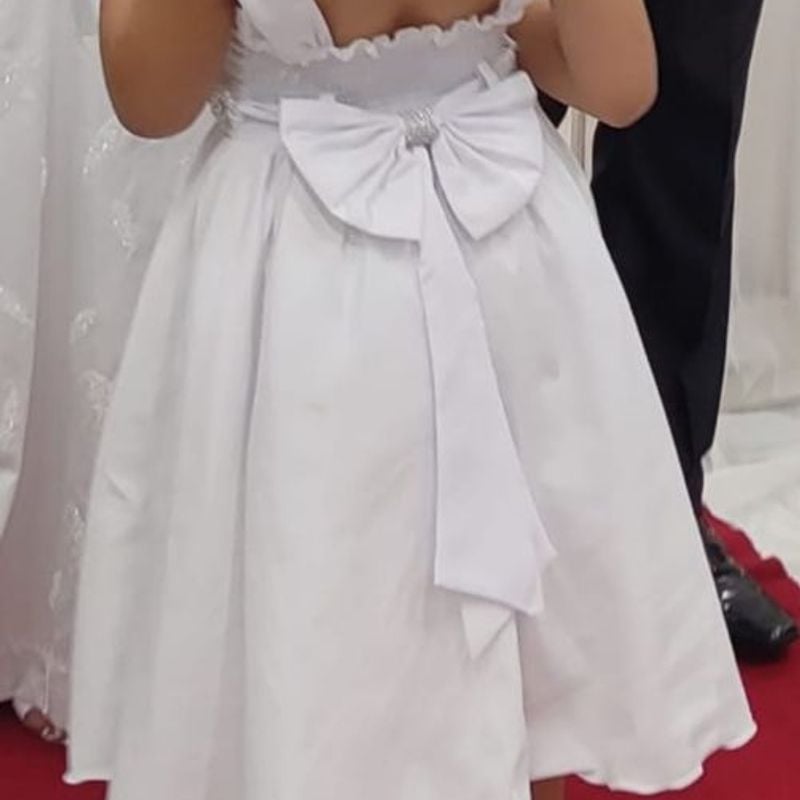 Vestido Festa Daminha Tamanho 12 Usado 108122724 enjoei