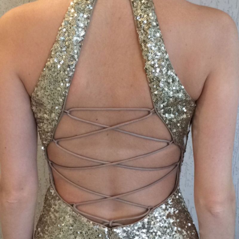 Vestido Festa e Formatura Dourado | Ignite Evenings By Carol Lin Usado  22052660