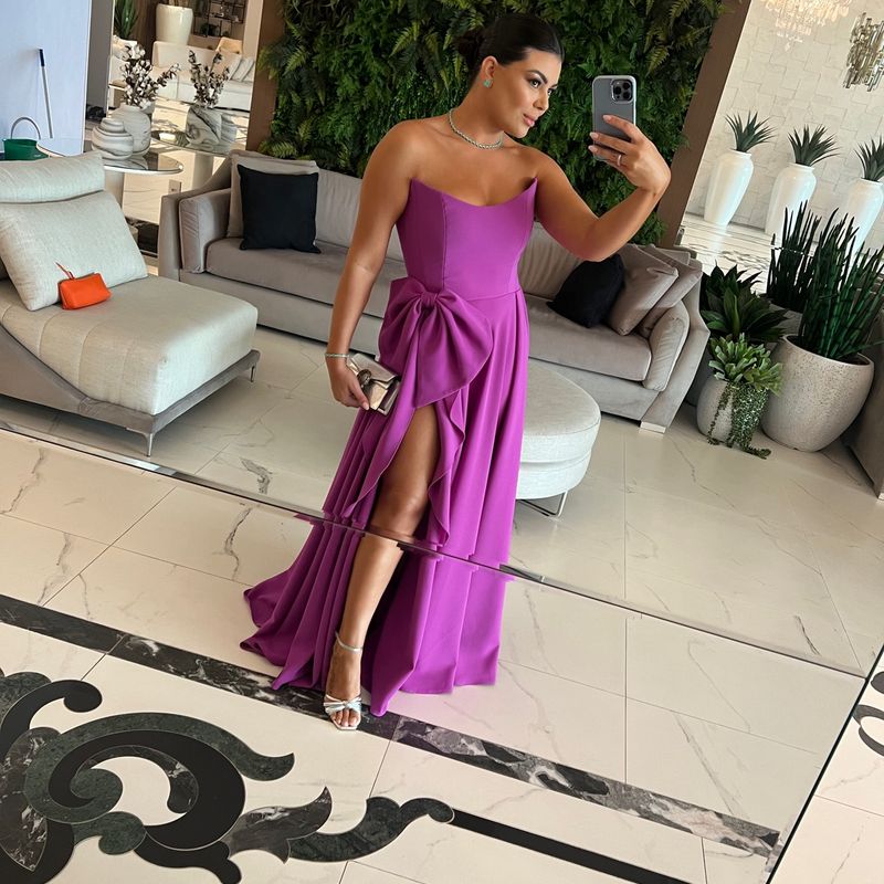 Vestido Festa Fucsia Vestido Feminino Vestido Usado 86662588