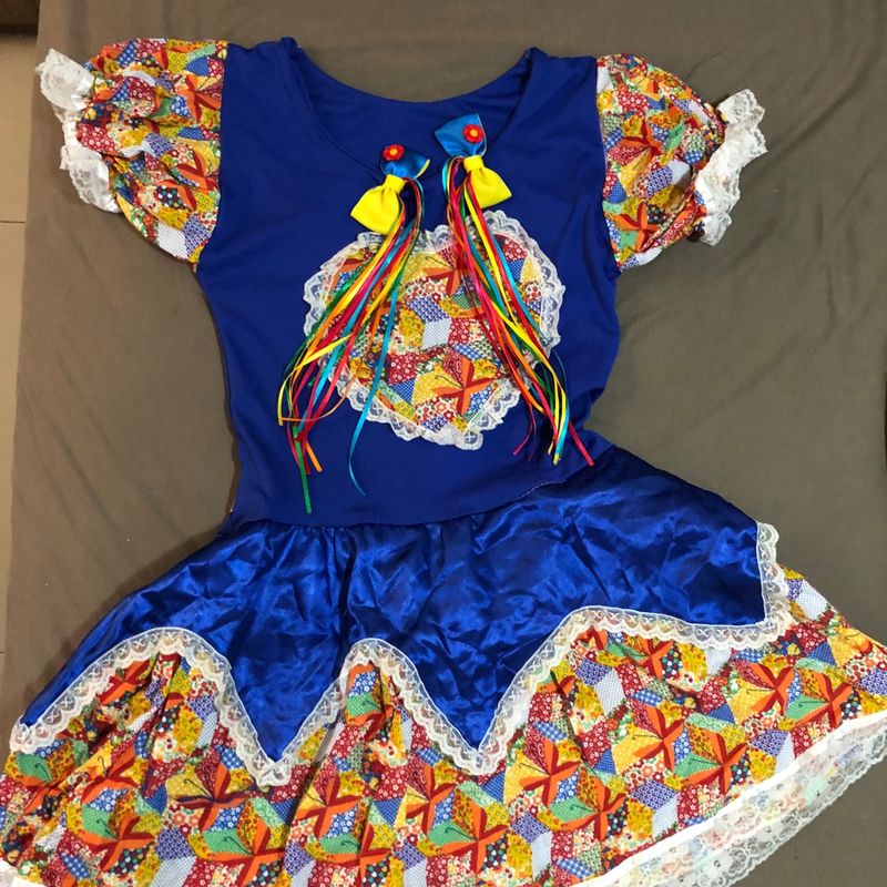 Vestido festa junina 8 2024 anos