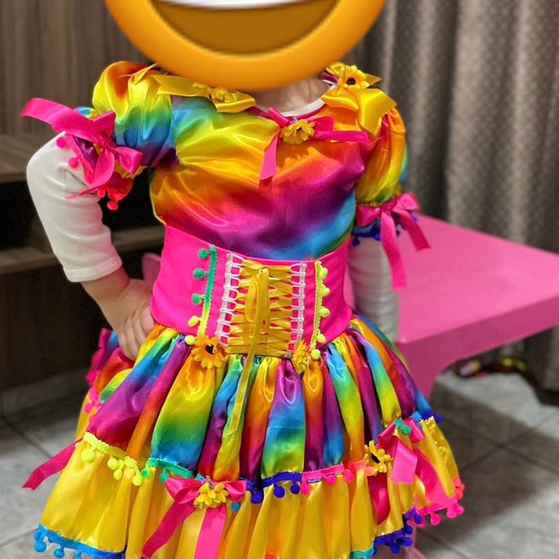 Vestido caipira hot sale infantil 2019