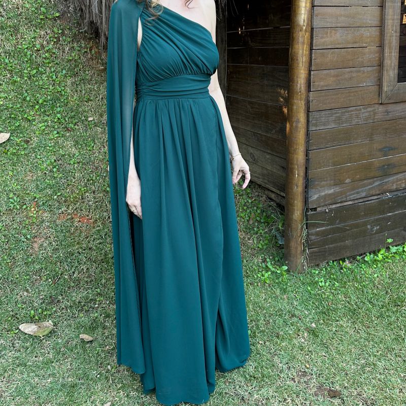 Vestido verde escuro para hot sale formatura