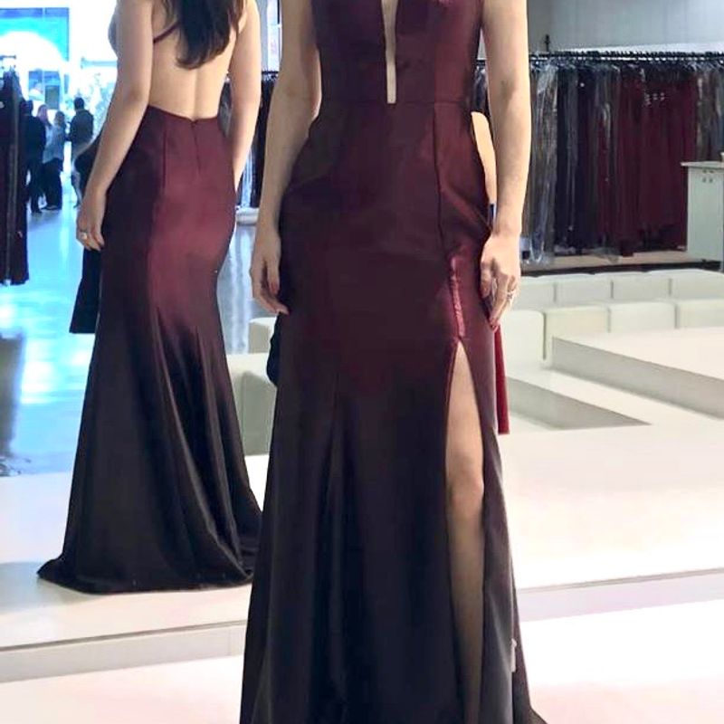 Vestido hot sale marsala degrade