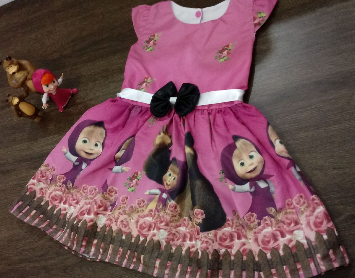 roupa masha eo urso riachuelo