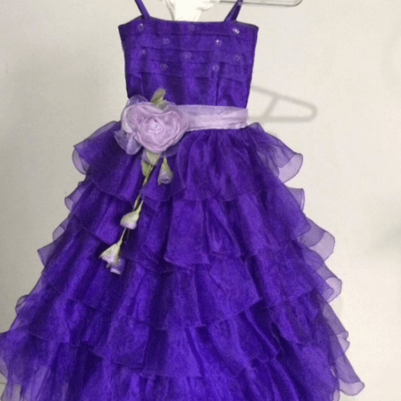 Vestido de store festa infantil roxo