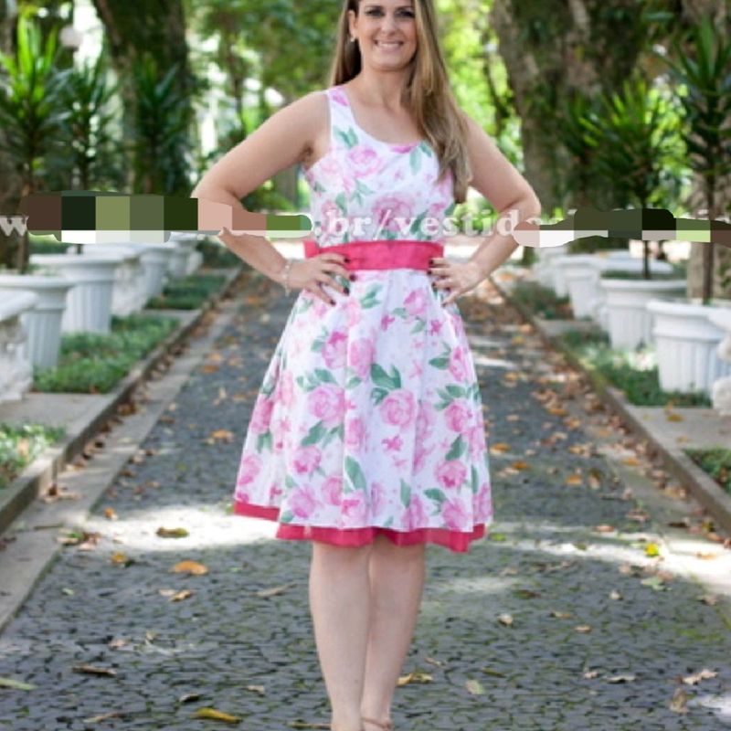 Vestido store floral adulto