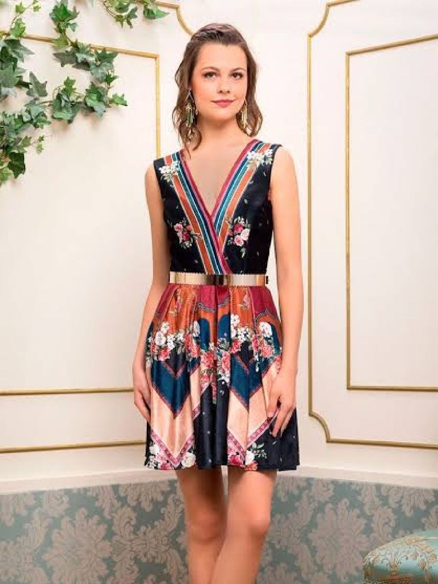 vestido floral antix