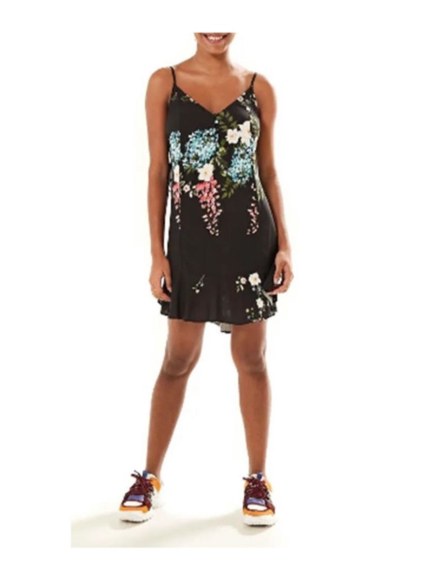 vestido longo floral gloria