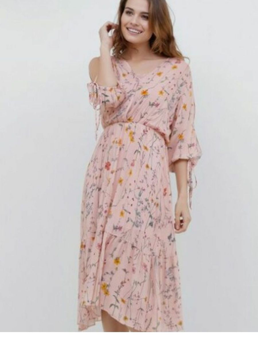 vestido floral renner