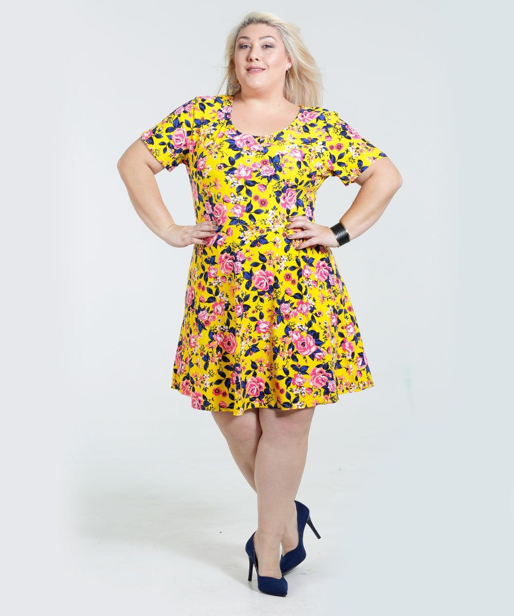 vestido amarelo marisa