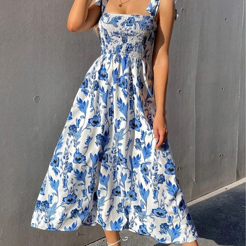 Vestido Floral Shein Vestidos OtoÃ±o Vestido Florido Longo, Shein