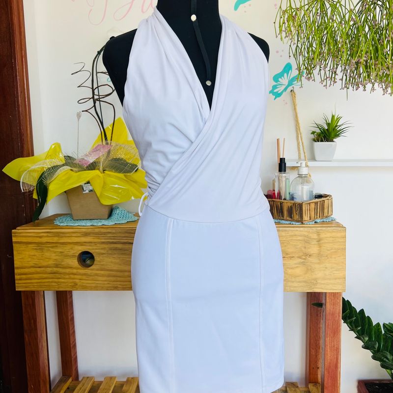 Vestido branco hot sale carmen steffens