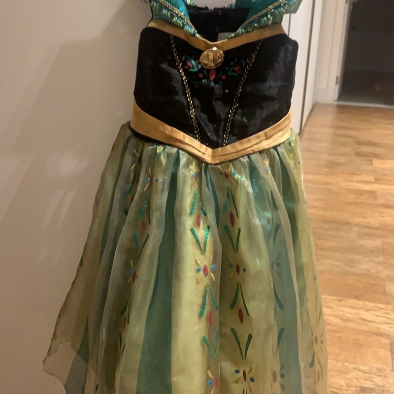 Vestido Frozen Anna Tamanho Anos Original Disney Elsa e