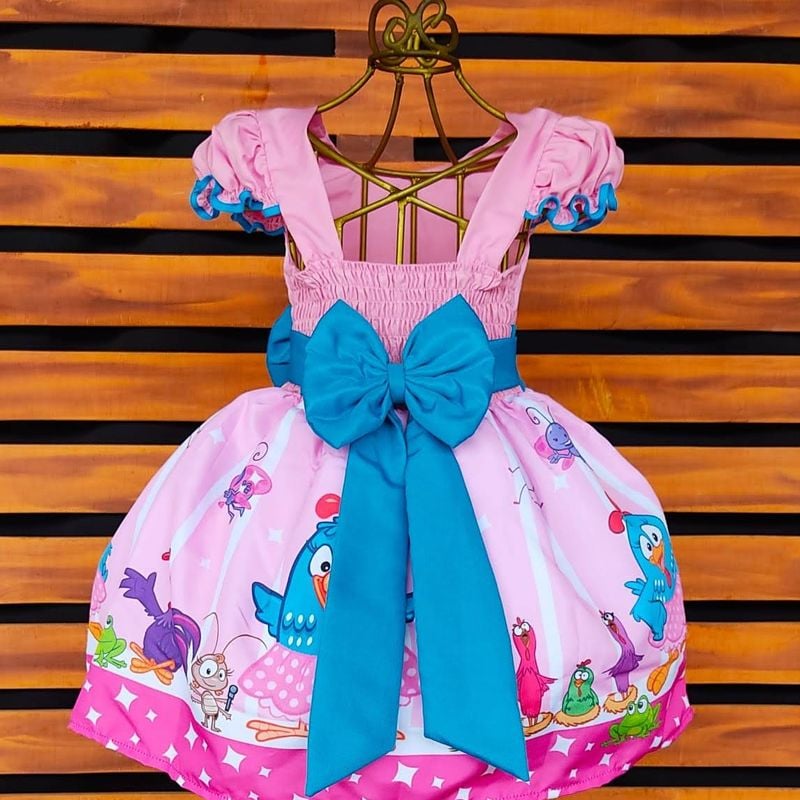 Vestido da galinha pintadinha shops para 1 ano