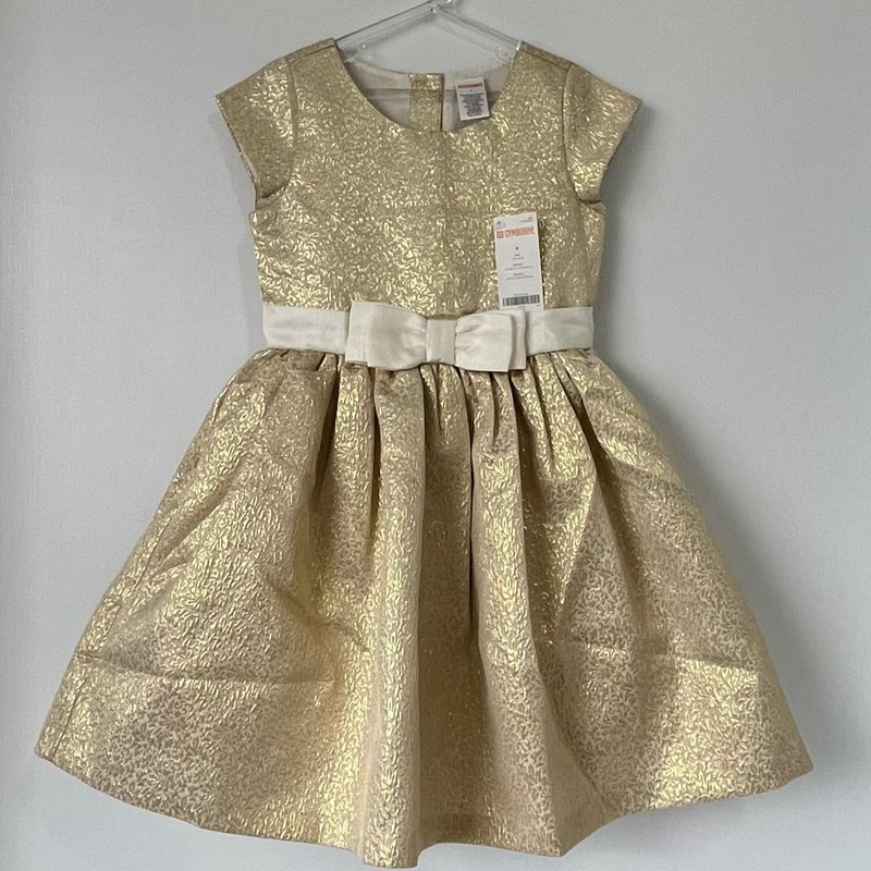 gymboree gold dress Vestido dorado gala niña Gymboree Especial Occasion – Kima Shop HN main image 1