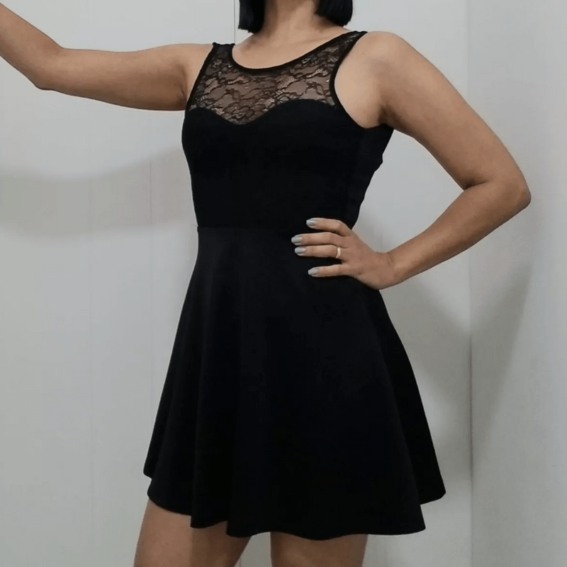 Vestido evasê curto para hot sale festa