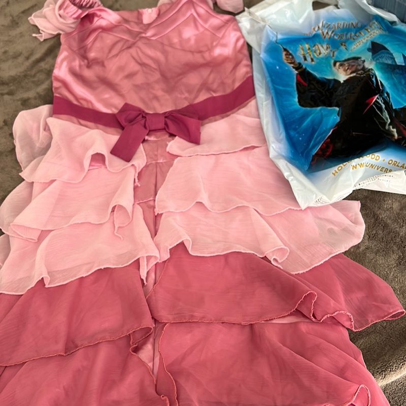 strapless open back dress Hot Pink Faraway Fairy Dress – The Fairy Shop main image 0