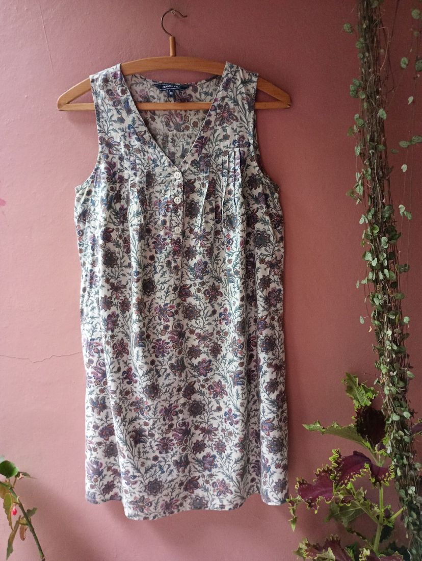 vestido indiano estampado - outros 