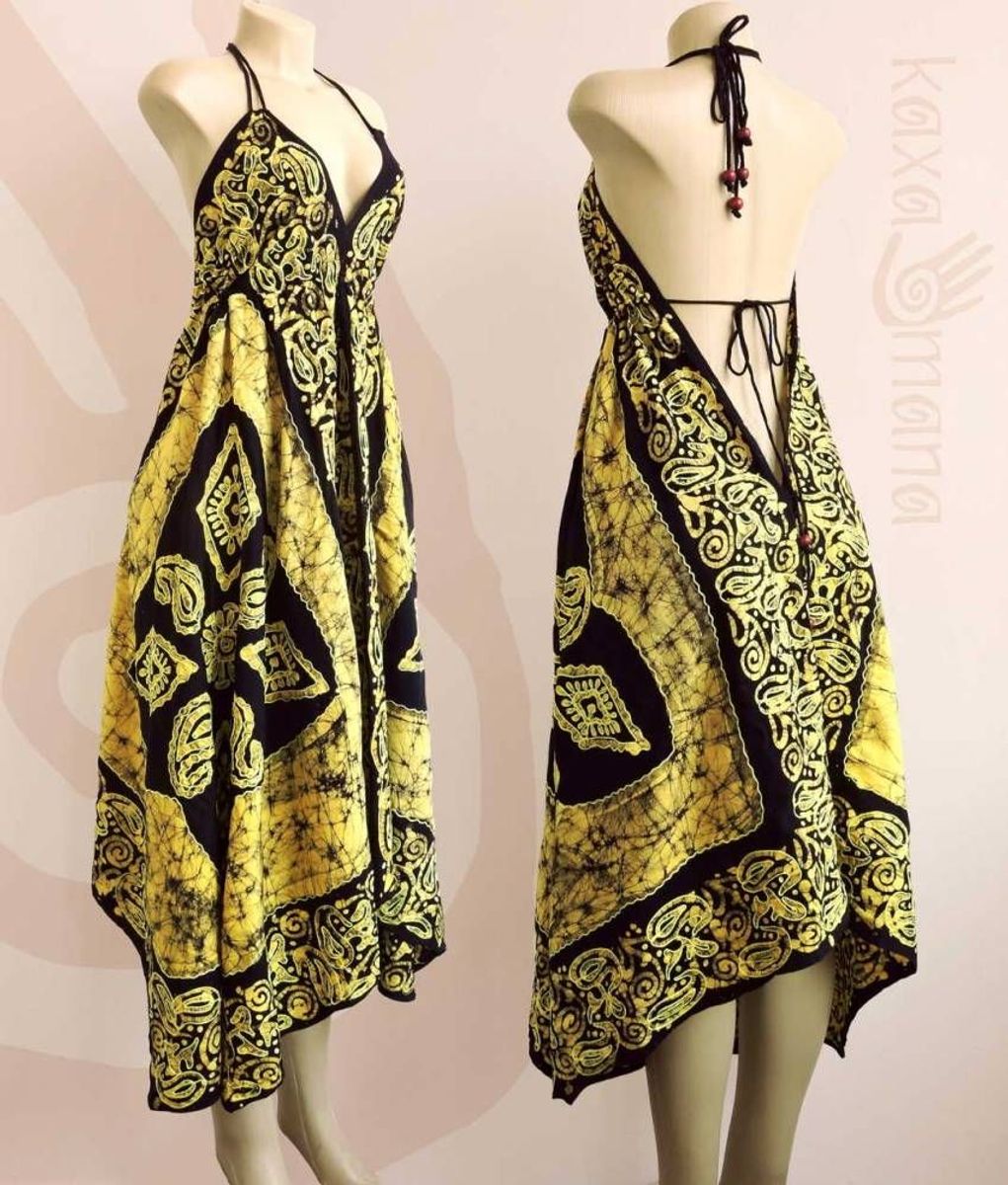 vestido de lenço indiano