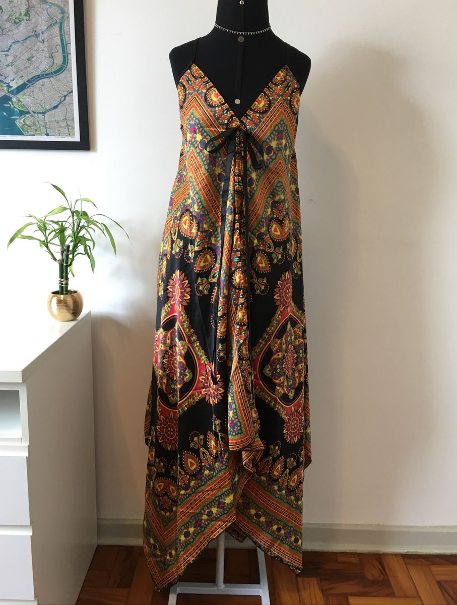 vestido indiano lenço