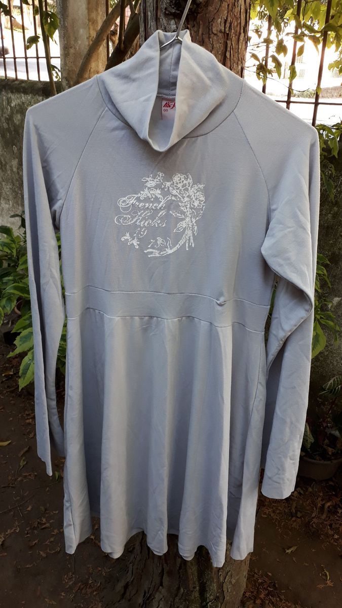 azul acinzentado vestido