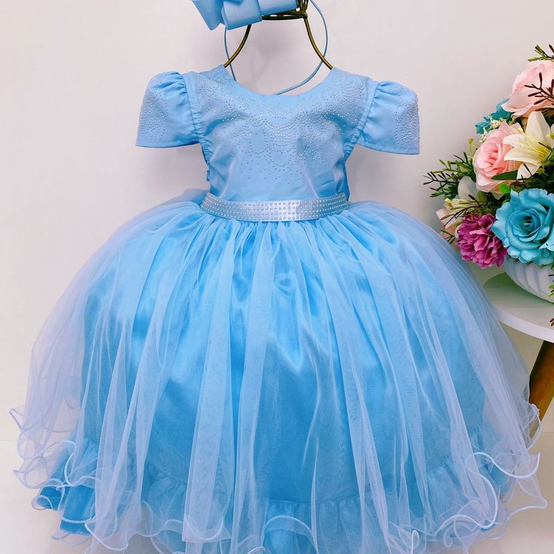 Vestido Cinderela Infantil - Tudo Mamães