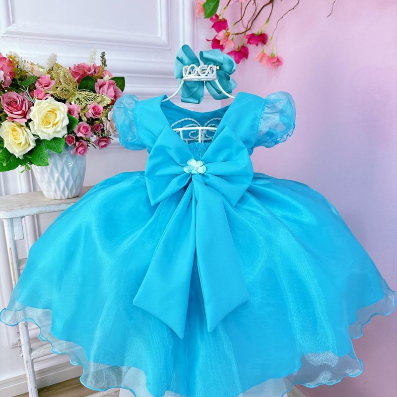 Vestido de store florista azul tiffany