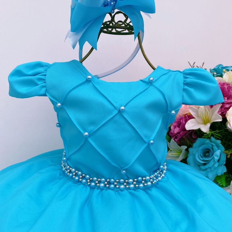 Vestido dama azul sales tiffany