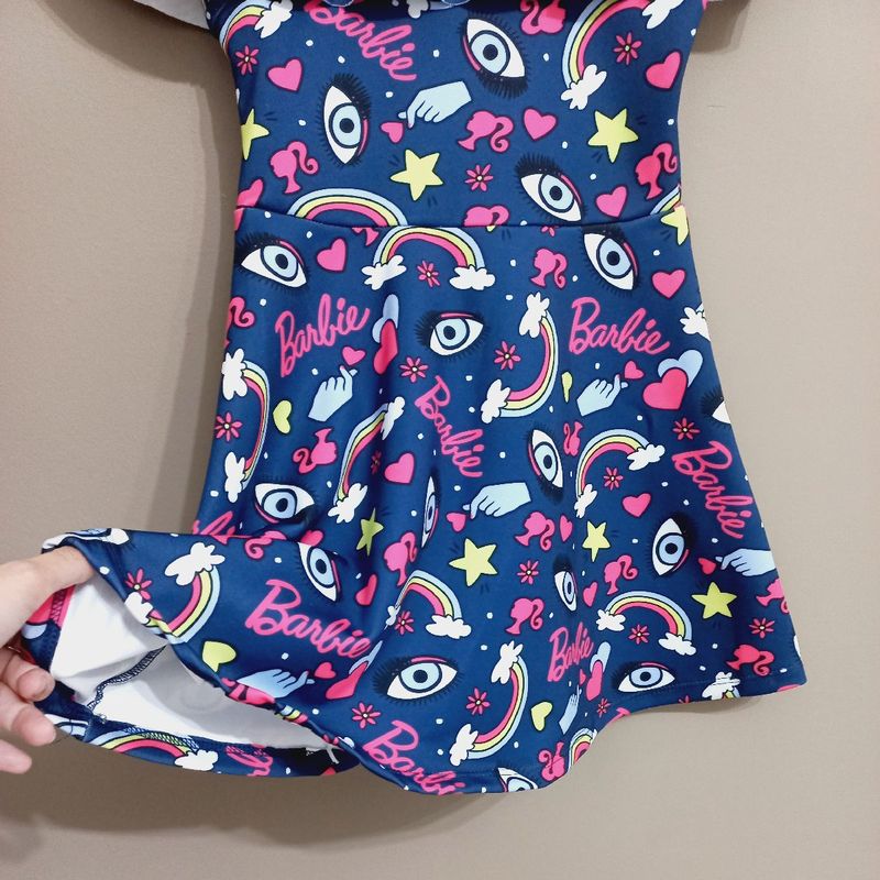 Vestido Chemise Barbie Infantil 2 Anos